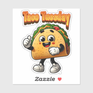 Taco dinsdag sticker