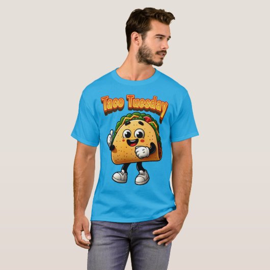 Taco dinsdag t-shirt (Voorkant volledig)