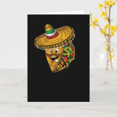 Taco Dinsdag Tacos Cinco de Mayo Kaart (Gele Bloem)