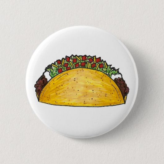 Taco Dinsdag Tex Mex Mexican Food Cinco de Mayo Ronde Button 5,7 Cm (Voorkant)