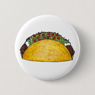 Taco Dinsdag Tex Mex Mexican Food Cinco de Mayo Ronde Button 5,7 Cm