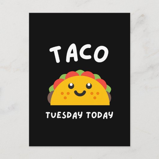TACO DINSDAG Vandaag Ansichtkaart Briefkaart (Voorkant)