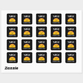 TACO DINSDAG Vandaag Vierkante Sticker (Vel)