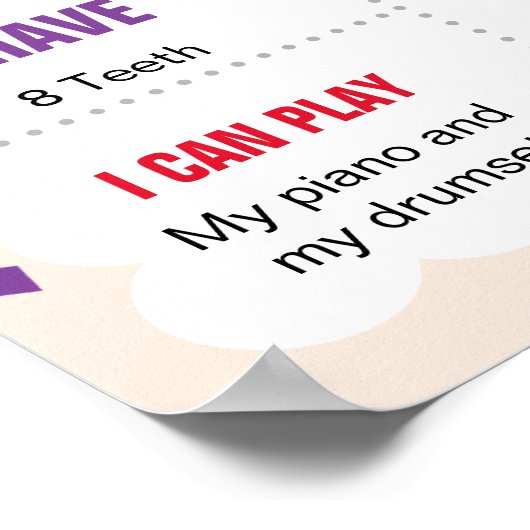 Taco DRIE-ESTA 3RD Poster van de 'bruidstaartmeide (Hoek)