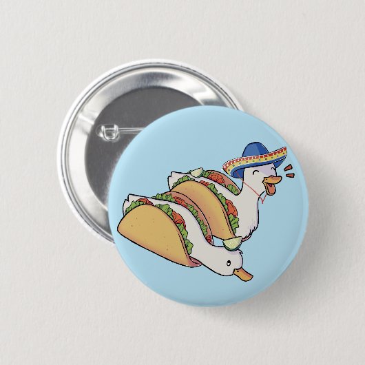 taco duckos ronde button 5,7 cm (Voorkant /achterkant)
