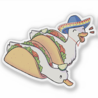 Taco eendjes sticker