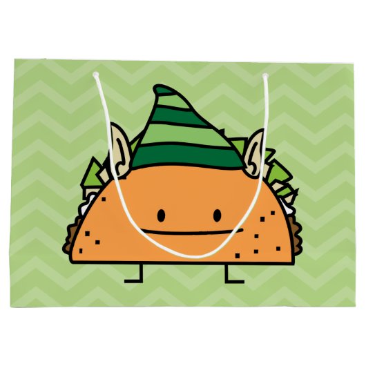 Taco Elf Large Cadeautasje (Achterkant)