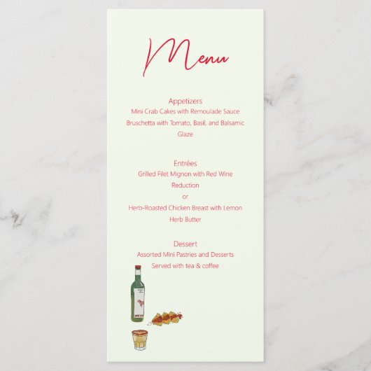 Taco en Mezcal Menu (Voorkant)