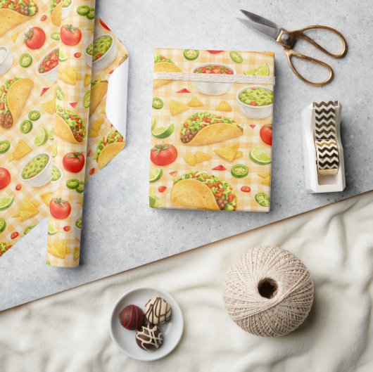 Taco- en Nacho-patroon Cadeaupapier (Crafts)