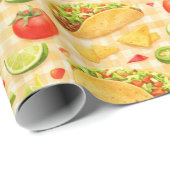 Taco- en Nacho-patroon Cadeaupapier (Rol Hoek)
