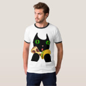 TACO EN PIZZA CAT Funny T-shirts (Voorkant volledig)