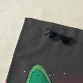 Taco en Pizza Cosmic Space Cat Strandlaken (In situ)