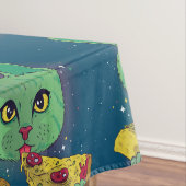 Taco en Pizza Cosmic Space Cat Tafelkleed (Voorbeeld)