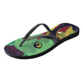 Taco en Pizza Cosmic Space Cat Teenslippers (Schuin)