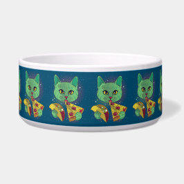 Taco en Pizza Cosmic Space Cat Voerbakje