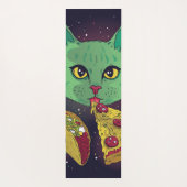 Taco en Pizza Cosmic Space Cat Yogamat (Achterkant)