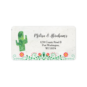 Taco en Tutus Mexican Modern Address Label