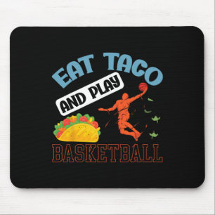 Taco Eten En Basketbal Spelen Mexico Cinco De Mayo Muismat