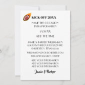 Taco Feest American Football Nieuwjaarsuitnodiging Kaart (Achterkant)