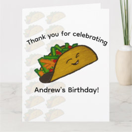 Taco Feest Dank Je Bedankkaart