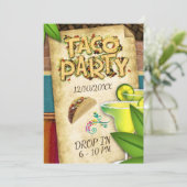 Taco Feest Uitnodiging (Staand voorkant)