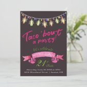 Taco Feest Uitnodiging (Staand voorkant)