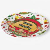 Taco Feestje  Papieren Bordje (Gekanteld)
