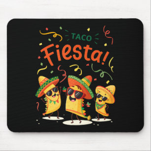 Taco feestje schattig cinco de mayo feest voor lee muismat