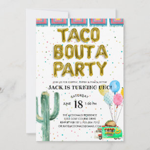 Taco Feestje   Uitnodiging voor eerste verjaardag