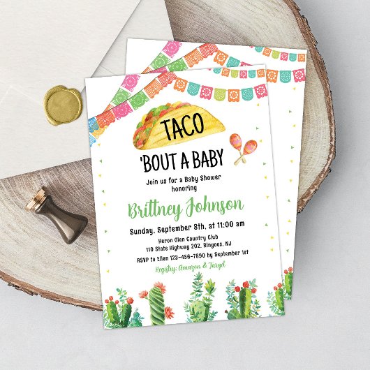 Taco Fiesta Baby shower Uitnodiging Mexicaanse Cac