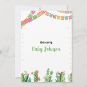 Taco Fiesta Baby shower Uitnodiging Mexicaanse Cac (Achterkant)