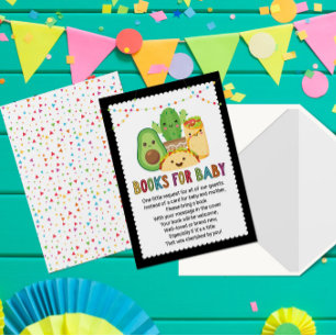 Taco Fiesta Book Request Kaart, Books for Baby Kaart
