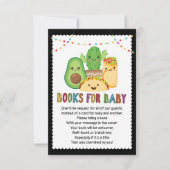 Taco Fiesta Book Request Kaart, Books for Baby Kaart (Voorkant)