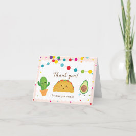 taco | Fiesta | Cactus Kleurrijke bedankpas Bedankkaart