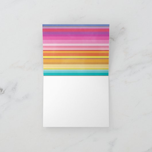 taco | Fiesta | Cactus Kleurrijke bedankpas Bedankkaart (Binnen)