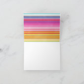 taco | Fiesta | Cactus Kleurrijke bedankpas Bedankkaart (Binnen)