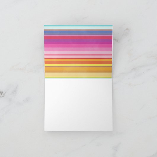 taco | Fiesta | Cactus Kleurrijke bedankpas Bedankkaart (Binnen)