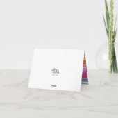 taco | Fiesta | Cactus Kleurrijke bedankpas Bedankkaart (Achterkant)
