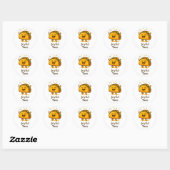 Taco Fiesta Feestje Favor Sticker Cute Envelop Zee (Vel)