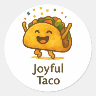 Taco Fiesta Feestje Favor Sticker Cute Envelop Zee