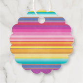 taco | Fiesta Kleurrijk Baby shower Bedankjes Labels (Achterkant)