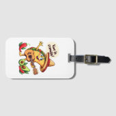 Taco Fiesta mit Gitarre und hispanischem Flair Bagagelabel (Voorkant (horizontaal))
