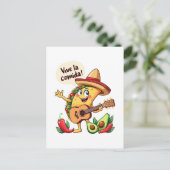 Taco Fiesta mit Gitarre und hispanischem Flair Briefkaart (Staand voorkant)