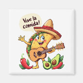 Taco Fiesta mit Gitarre und hispanischem Flair Magneet (Voorkant)