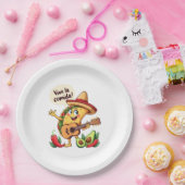 Taco Fiesta mit Gitarre und hispanischem Flair Papieren Bordje (Feest)