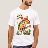 Taco Fiesta mit Gitarre und hispanischem Flair T-shirt (Voorkant)