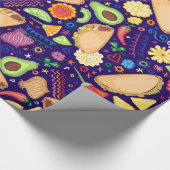 Taco Fiesta over blauw pakpapier (Hoek)