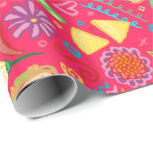 Taco Fiesta over rood pakpapier (Rol Hoek)