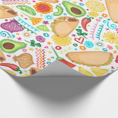 Taco Fiesta over whitepapier Cadeaupapier (Hoek)