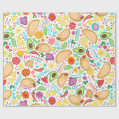 Taco Fiesta over whitepapier Cadeaupapier (Vlak)